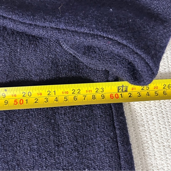 Tabi Wool Coat Women’s size Medium Navy Blue Zip-Up missing hood Oversized - Picture 9 of 9
